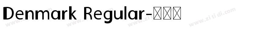Denmark Regular字体转换